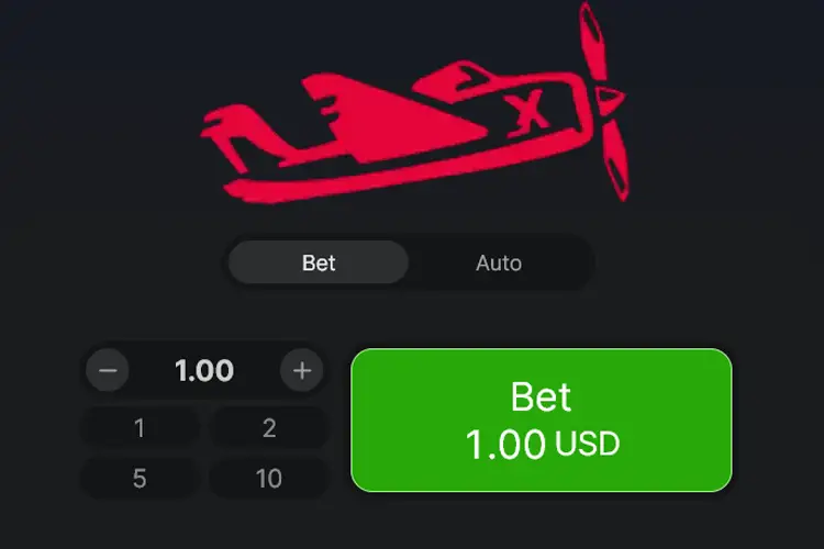 Making first bet in Aviator